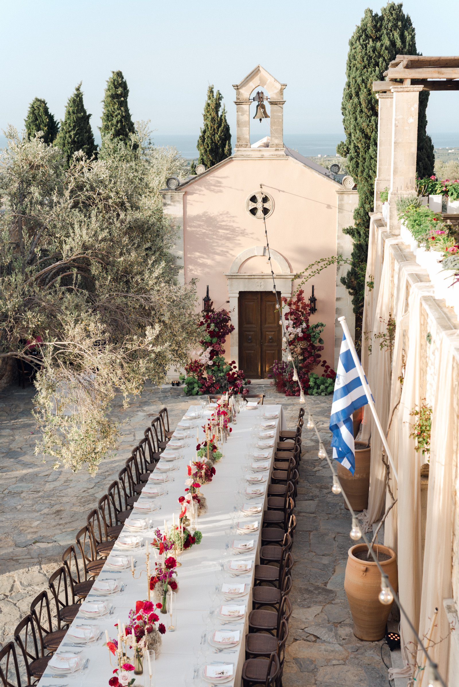 destination wedding Agreco Farm table decoration